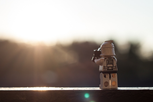 Stormtrooper admiring sunset